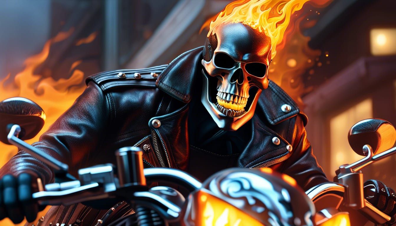 Ghost Rider - AI Generated Artwork - NightCafe Creator