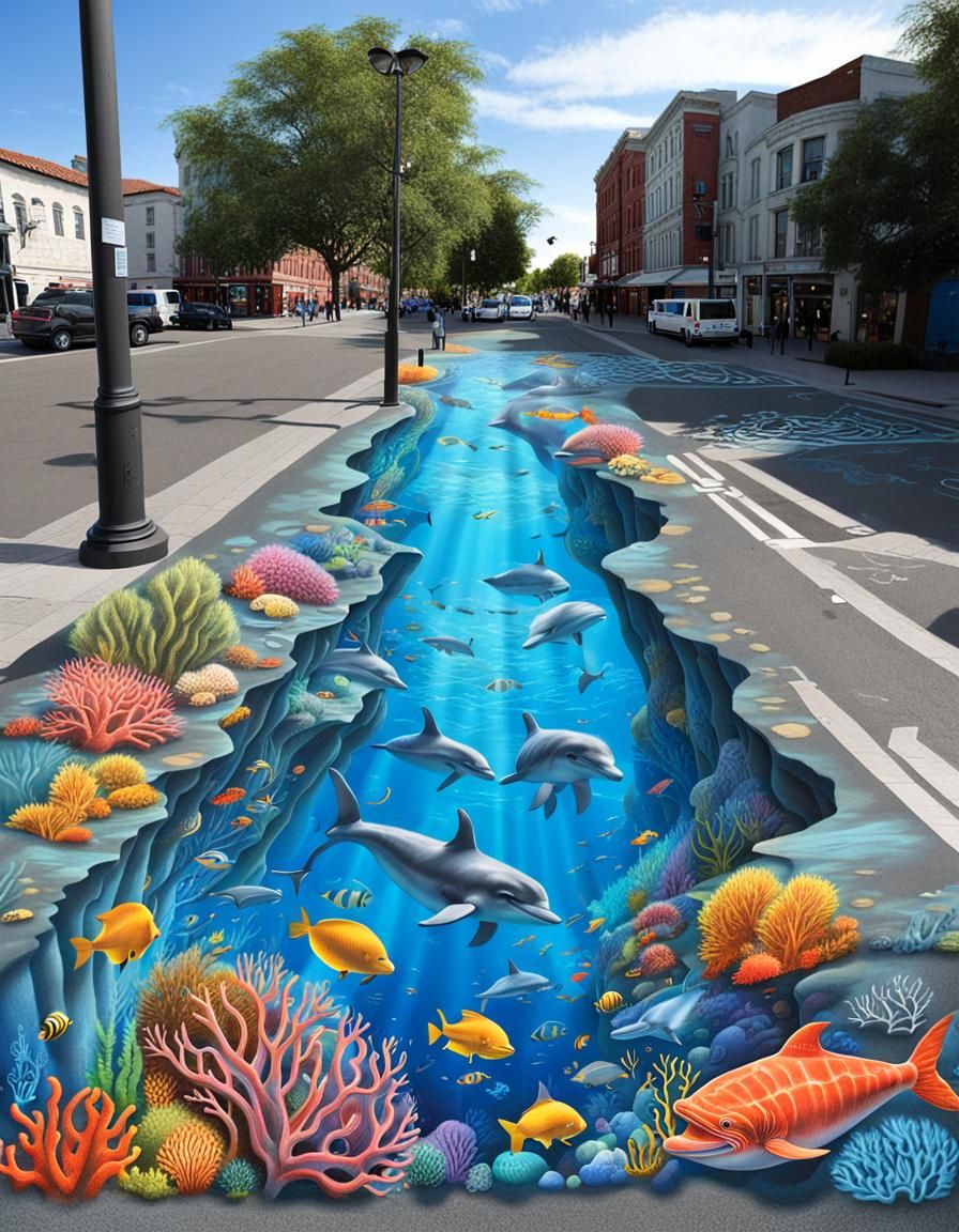 Playful underwater scene  by @Domgodess