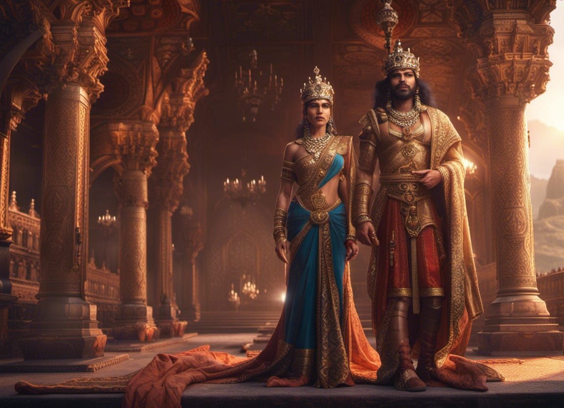 India's ancient queen and king 