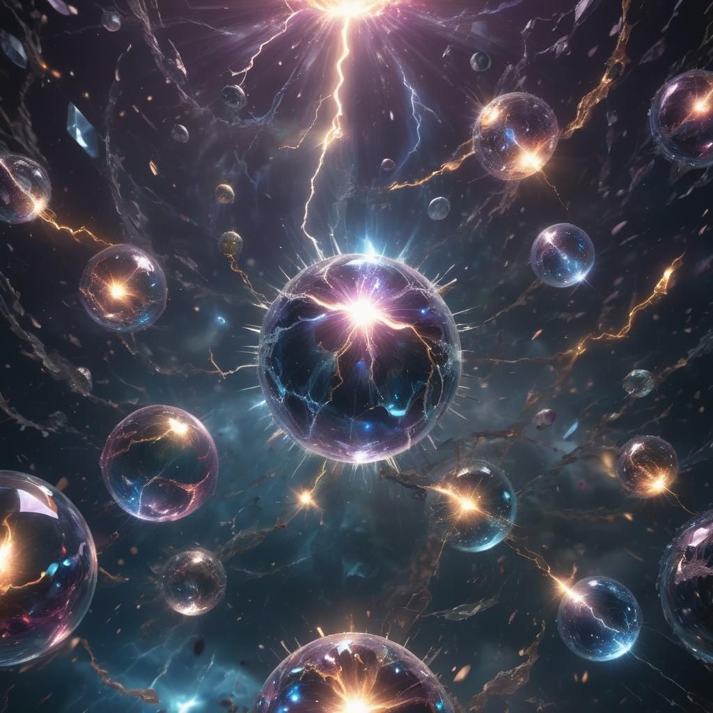 Electric orbs - AI Generated Artwork - NightCafe Creator