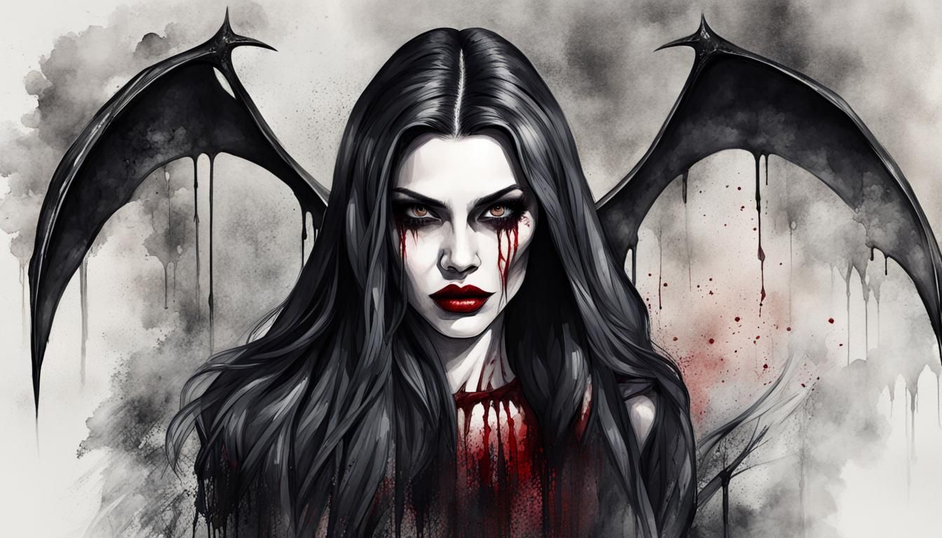 Mujer vampira - AI Generated Artwork - NightCafe Creator