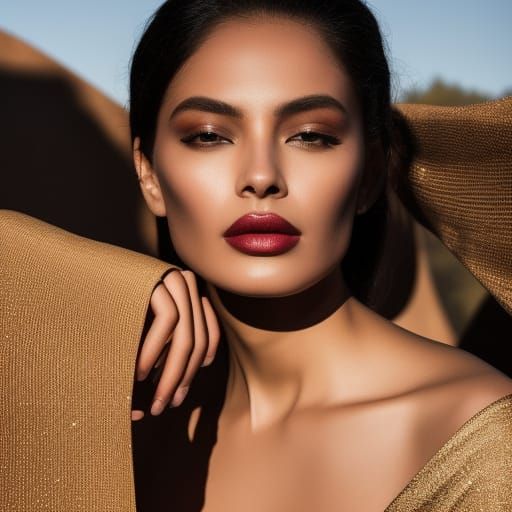 Deep shadows. Golden hour with deep shadow. Beautiful. Delic...