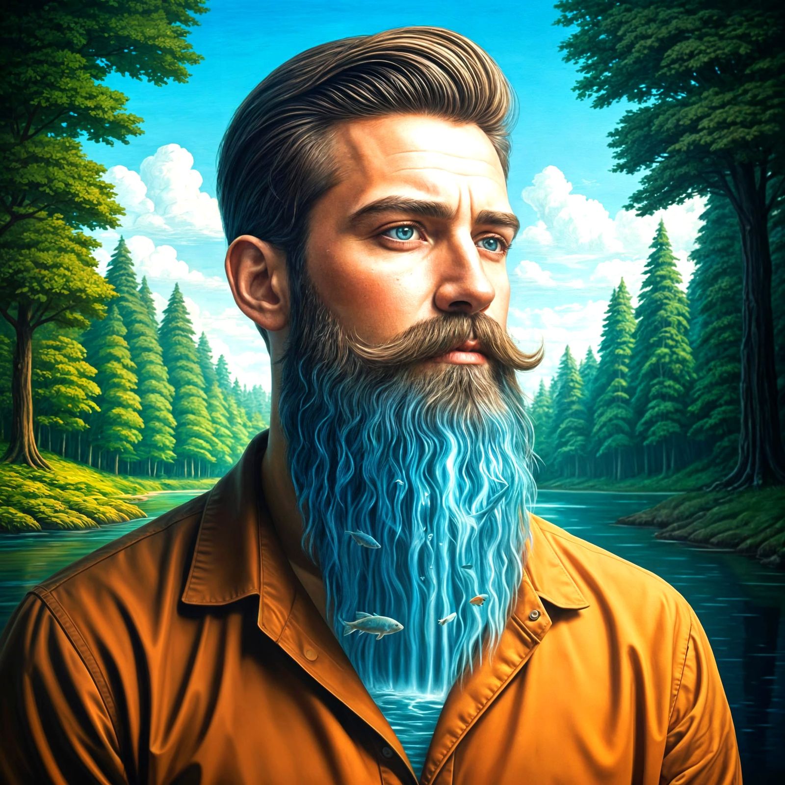 Aquatic Beardscape  by @FalleN 