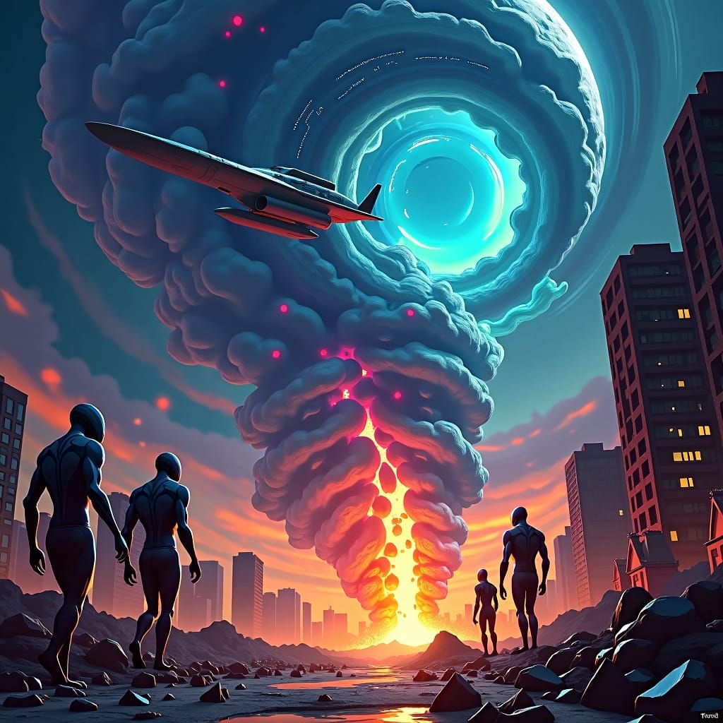 Earth is attacking by the aliens