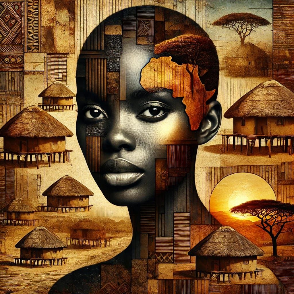 Africa is engraved in her, nothing can erase it  by @CloST 