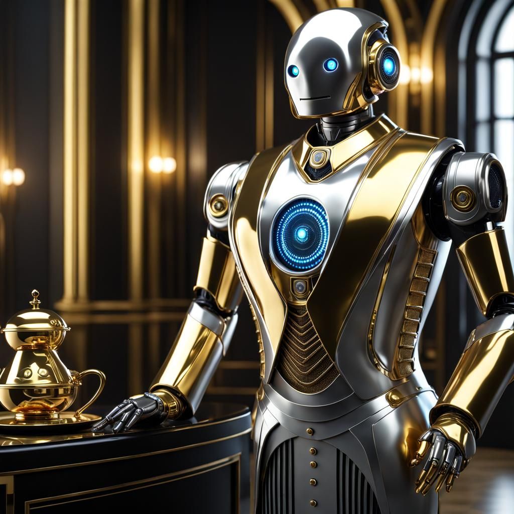 Robot Butler  by @Hani