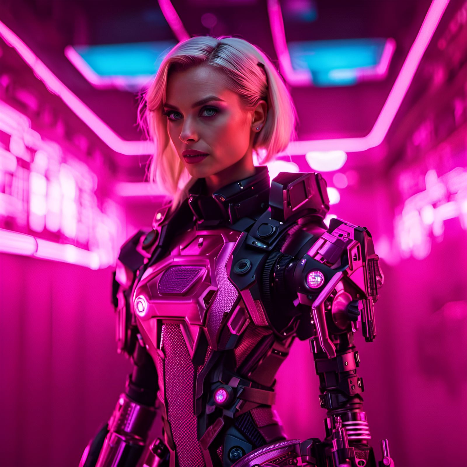 Cyberpunk Barbie revisited - AI Generated Artwork - NightCafe Creator