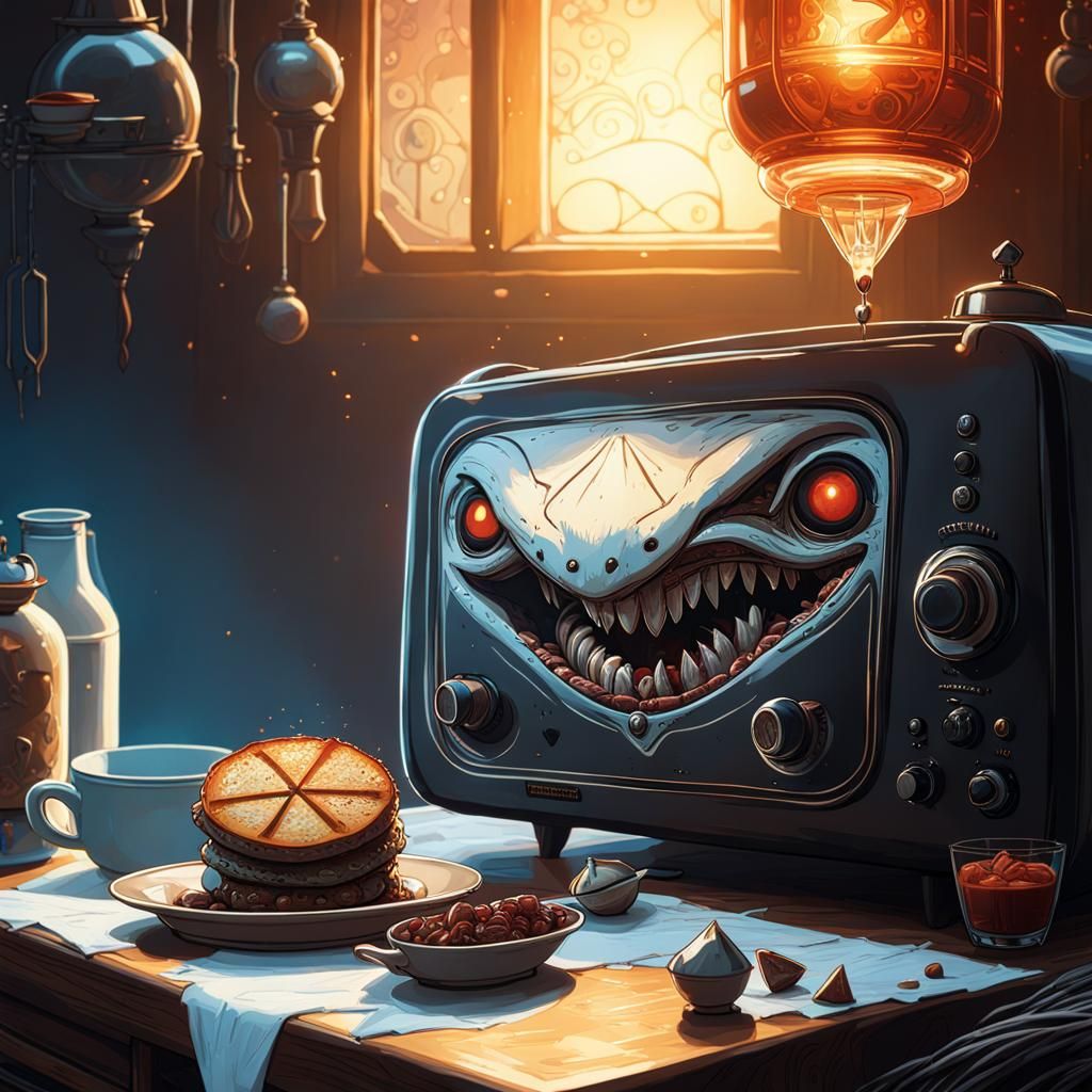 Haunted Toaster Alien   by @cam views