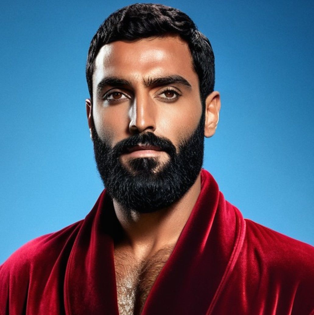 Serious handsome man