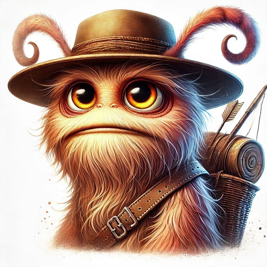 adorable fairy-tale fantasy creature portrait..