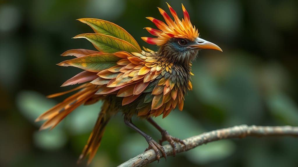 Oiseau Fleur  by @INTERCEDENCE