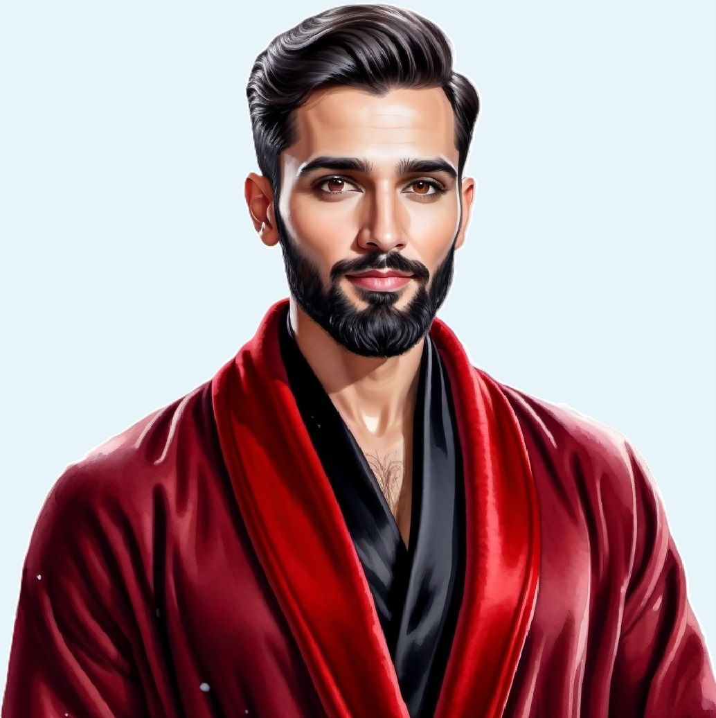 A handsome bearded man