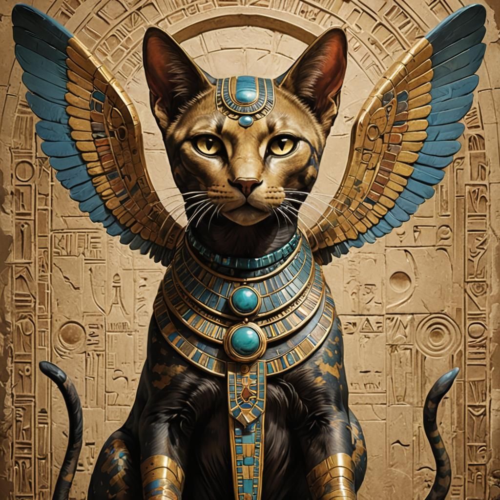 Bastet-angel - AI Generated Artwork - NightCafe Creator