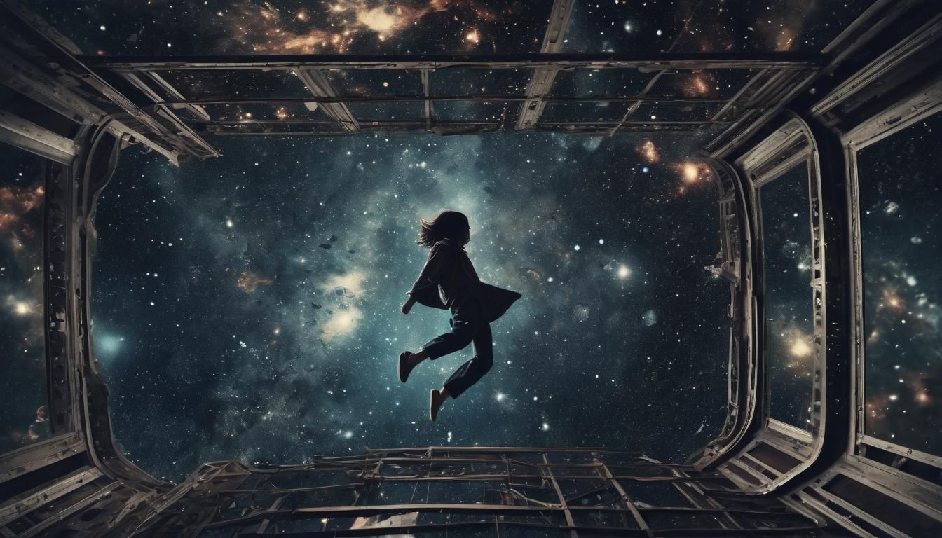 Floating through the stars
Lost in the abyss
Where reality i...