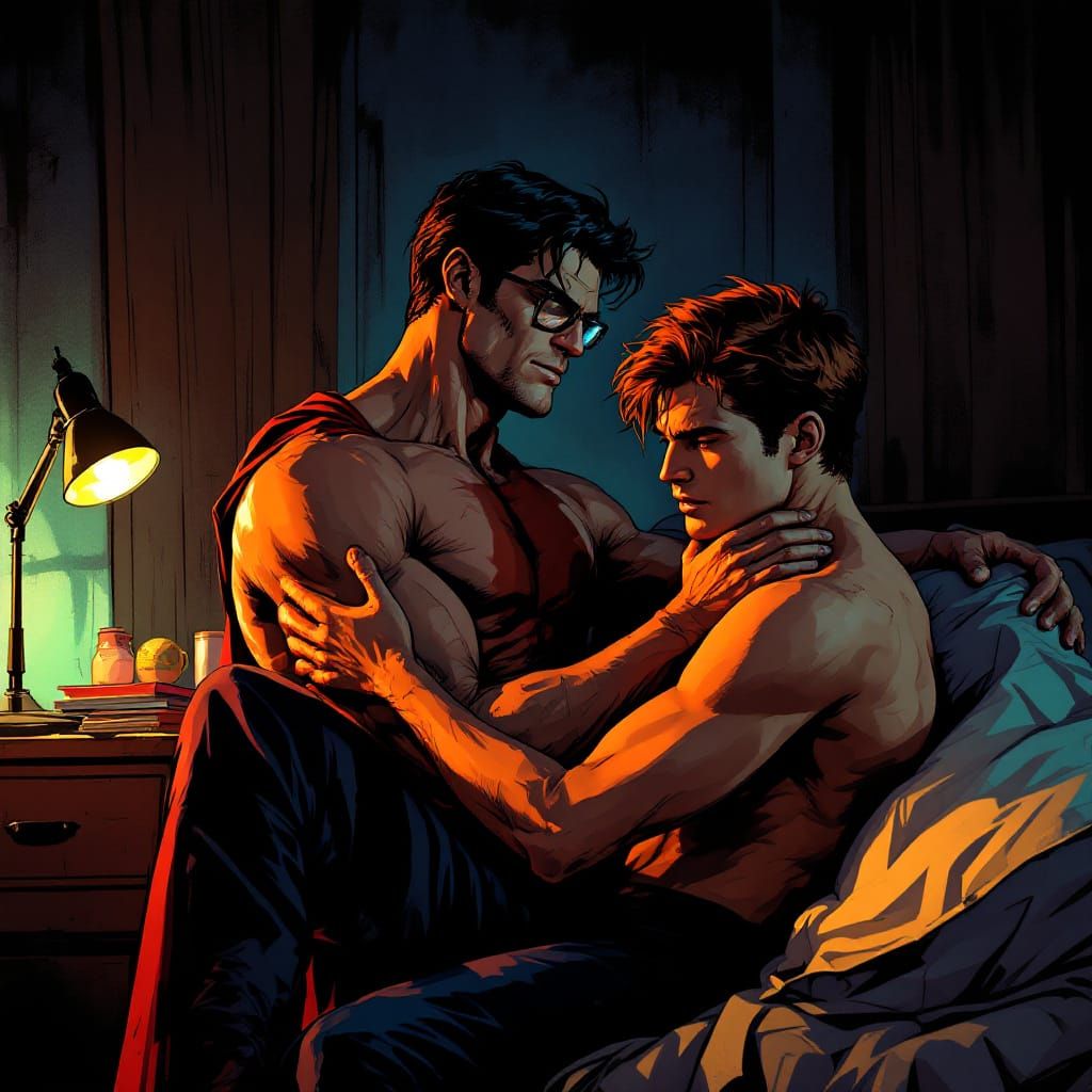 Clark Kent and Jimmy Olsen...trouble in paradise?