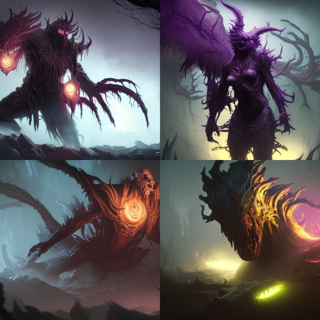 Wraith, a monster, 8k resolution, dark fantasy concept art, ...
