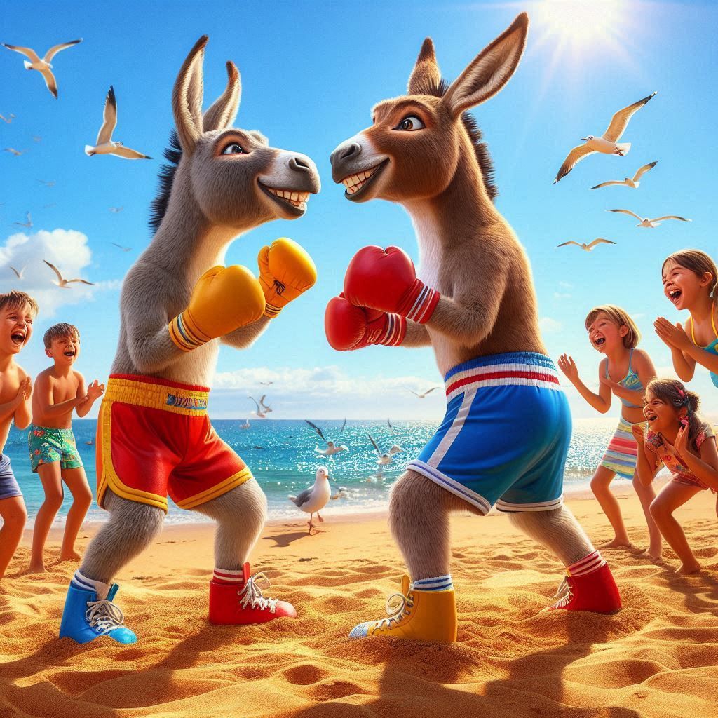 Naughty Donkeys Boxing ( Badass boxing )