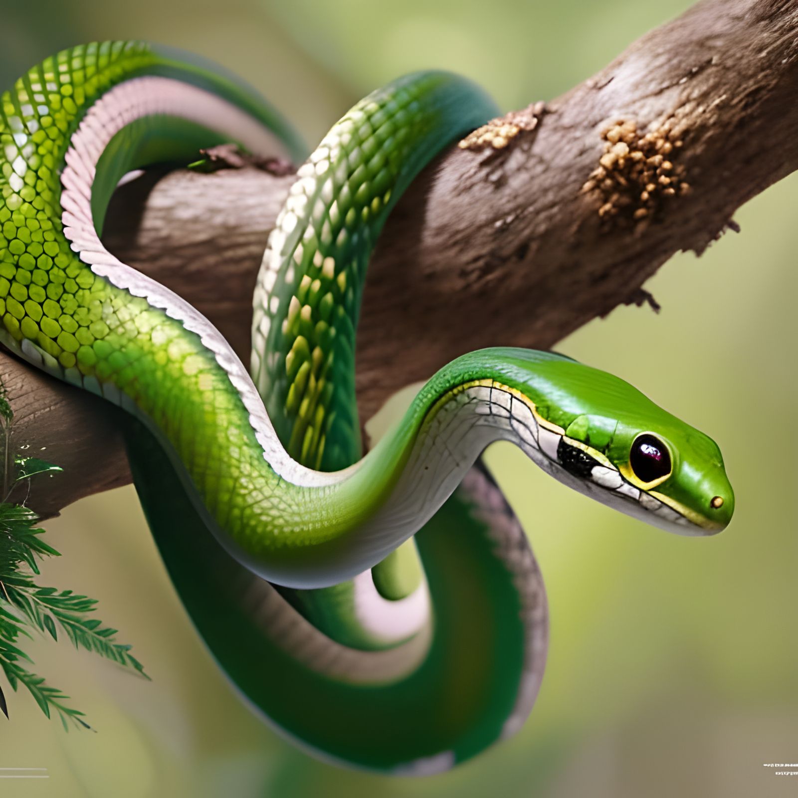 Snake on branch