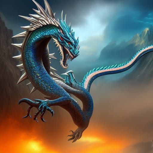 A dragon for an android screensaver