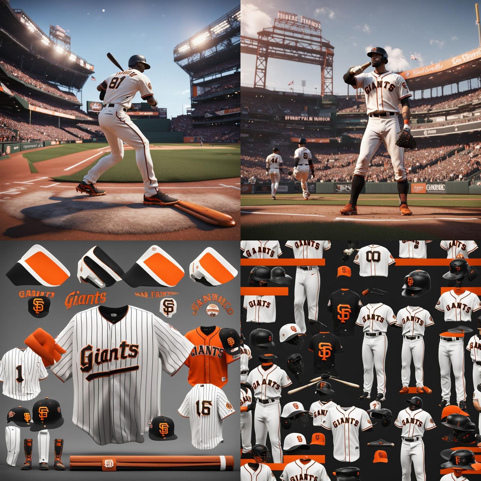 Hyper realistic San Francisco Giants home uniform - AI Generated ...