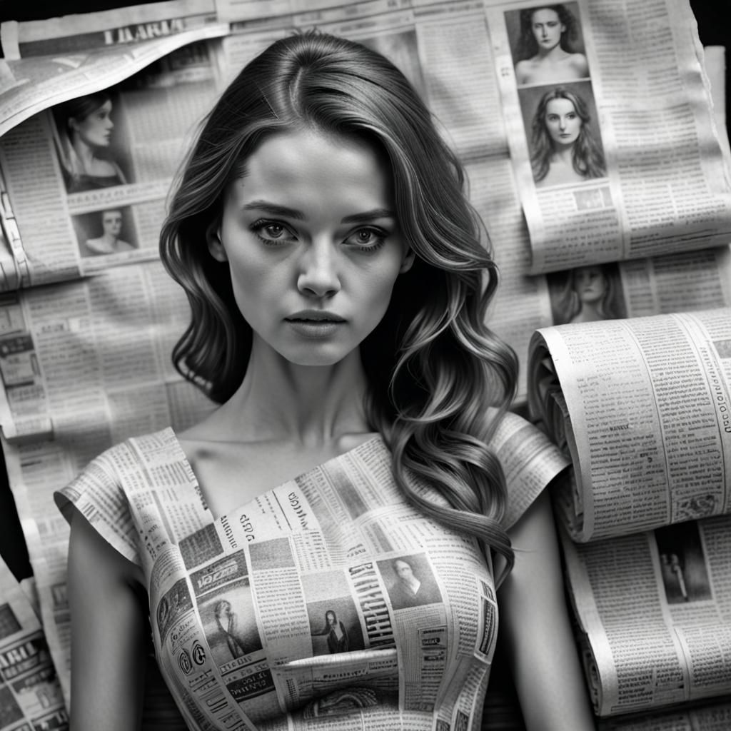 Newspaper dress 