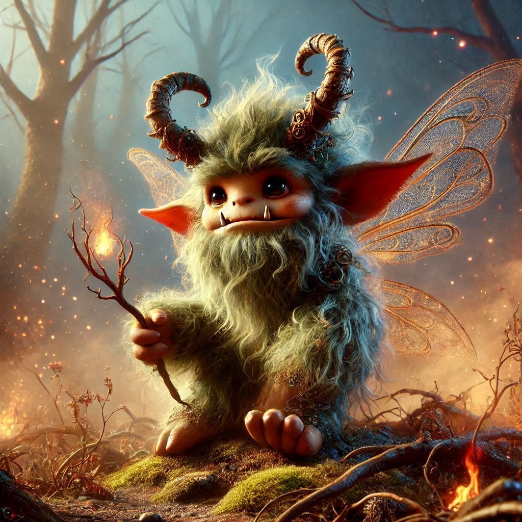 adorable fairy-tale fantasy creature portrait..