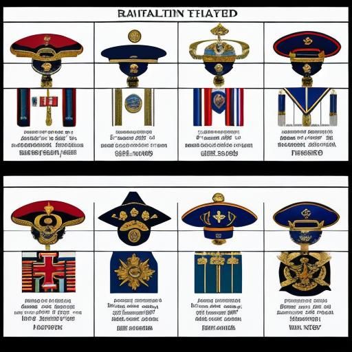 naval rank insignia shoulder boards chart