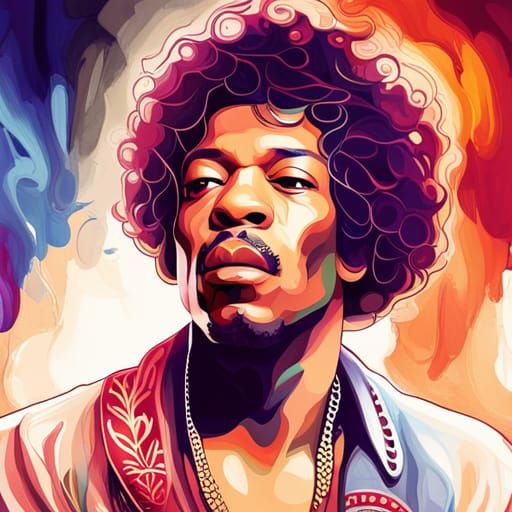 Hendrix Catching The Moment - AI Generated Artwork - NightCafe Creator