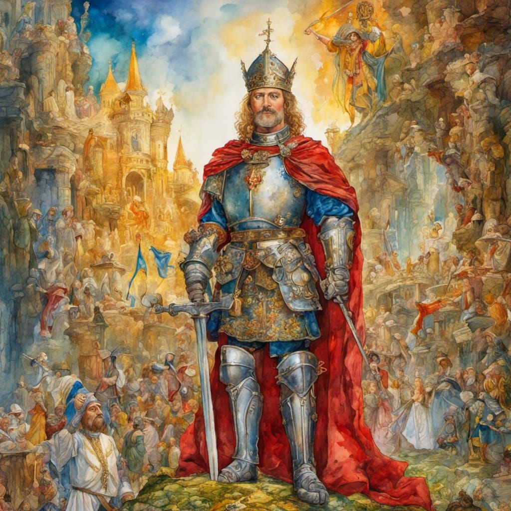 Sir Percival, larger than life