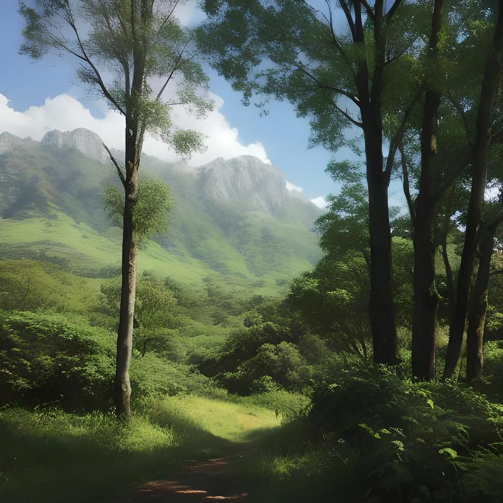 AI-Generated Image of a Leaf