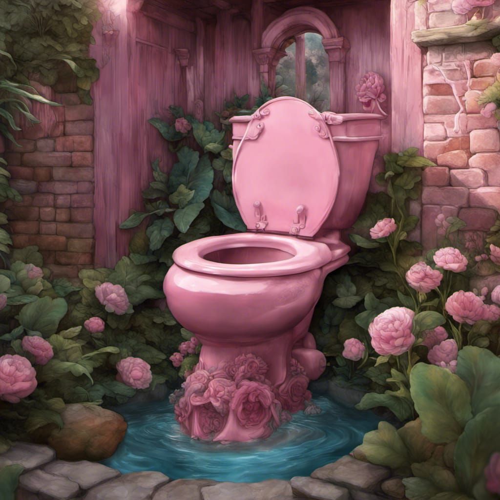 The commode, it overflows in the house and underflows in the garden!