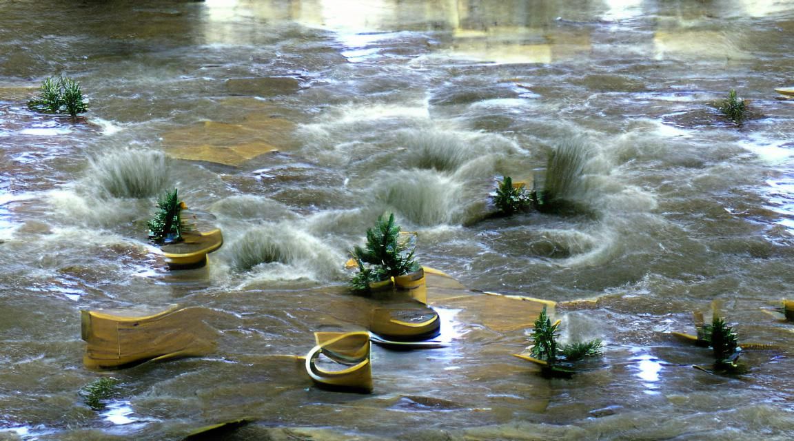 Flooting watch in water