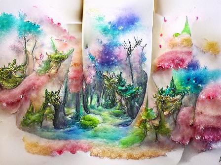 A fantasy Forest full of fairys