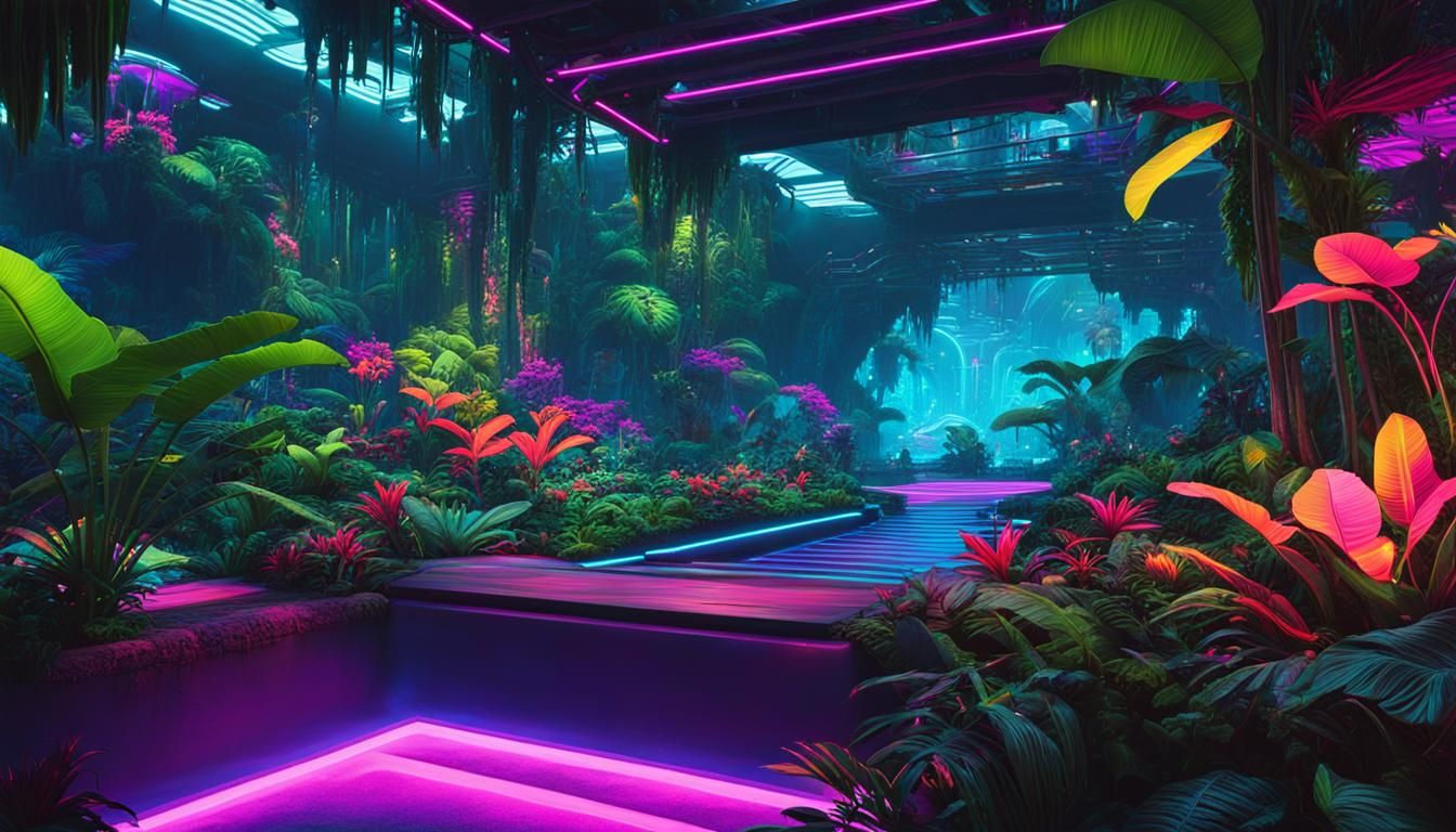 /imagine prompt: A-LUSH&VIBRANT, 
dreamscape ~ paradise  jun...