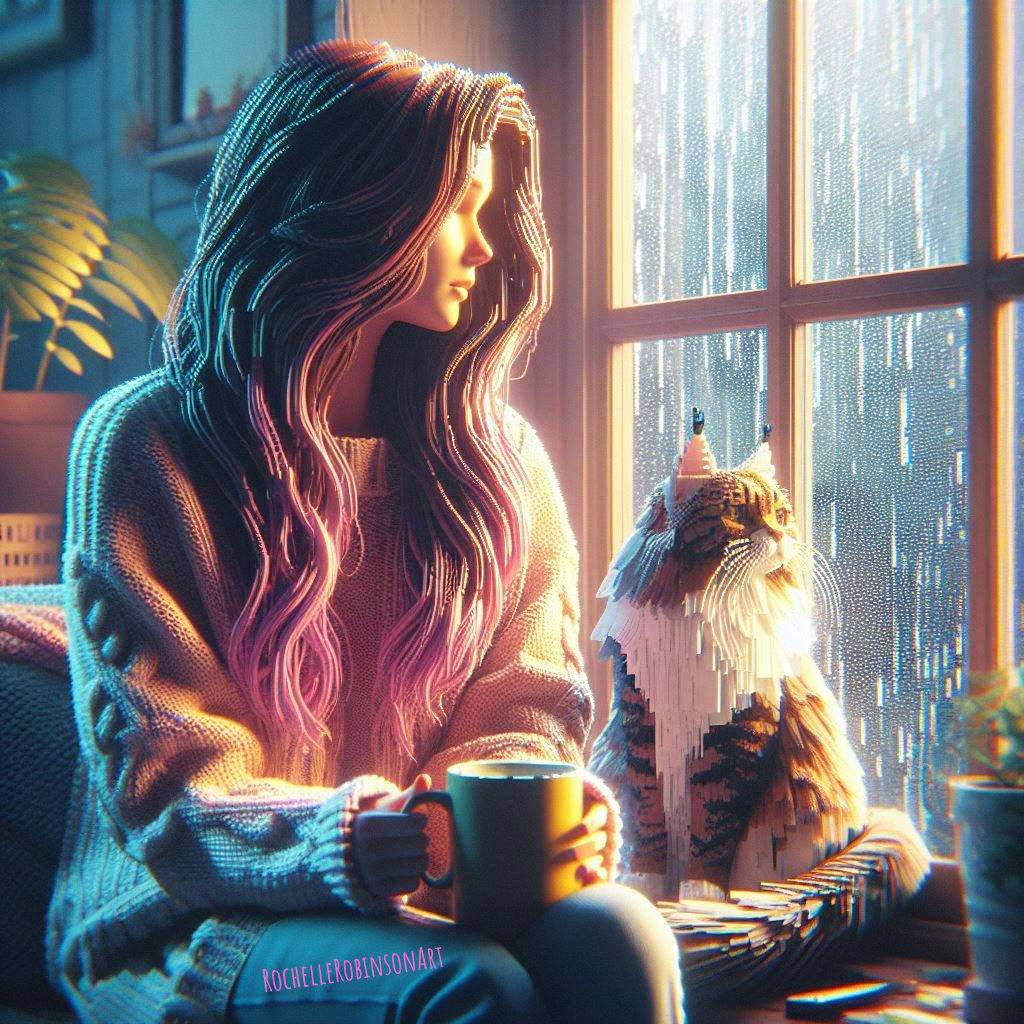 Rainy Day With My Cat