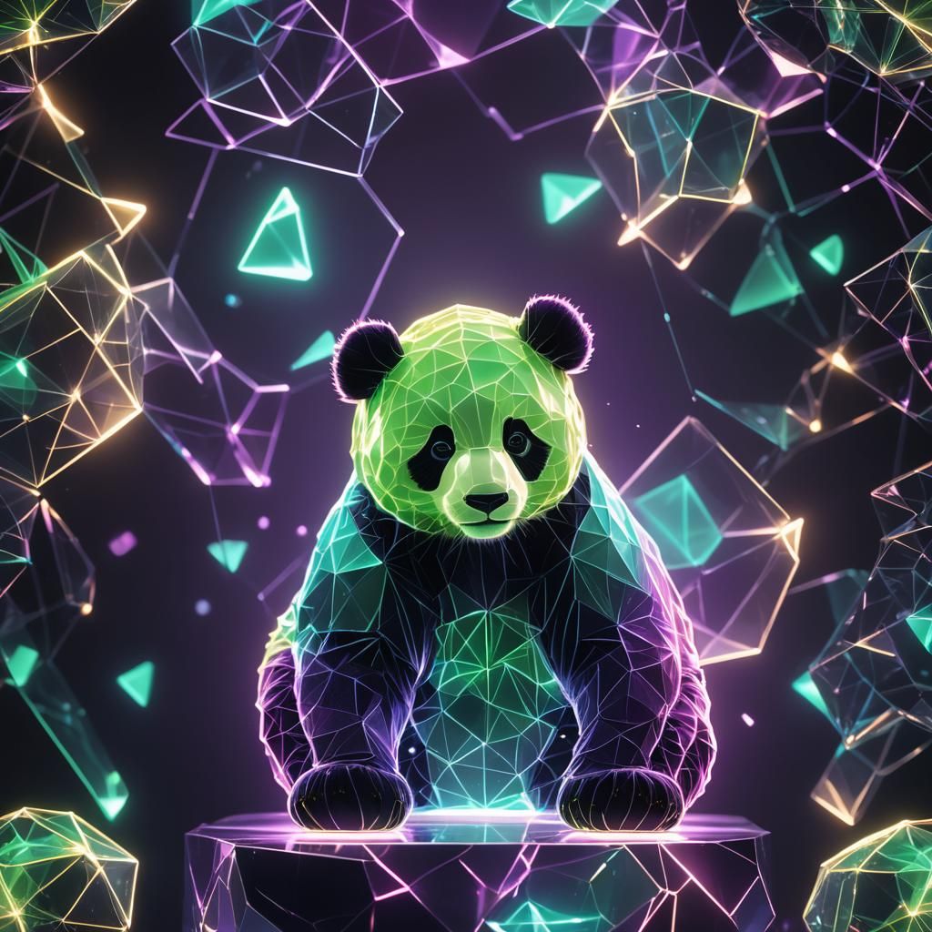 A Hologram of a Panda
