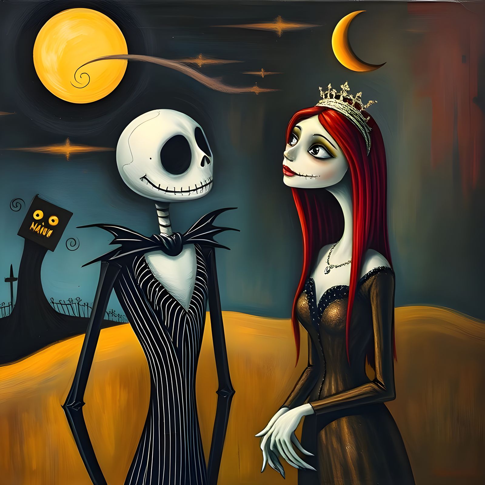 Jack Skellington and Sally