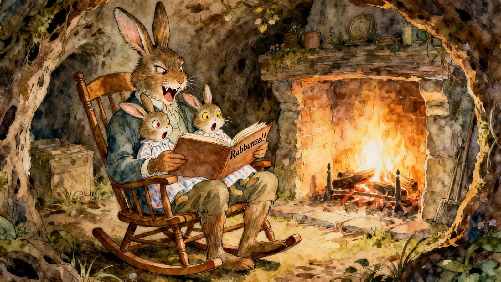 "Rrrraabbunzel!"  by @Wheatbread