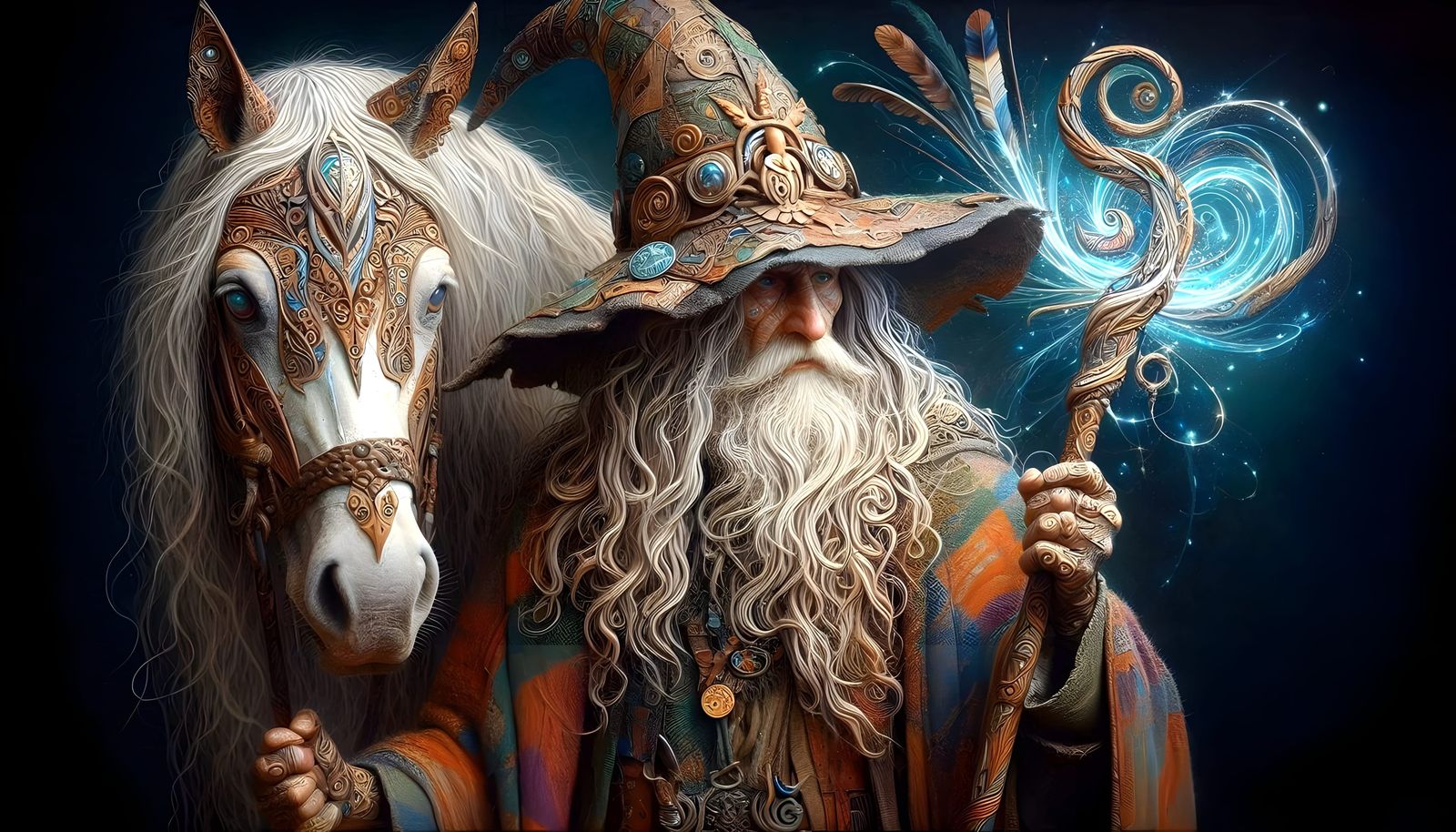 Wizard and his horse