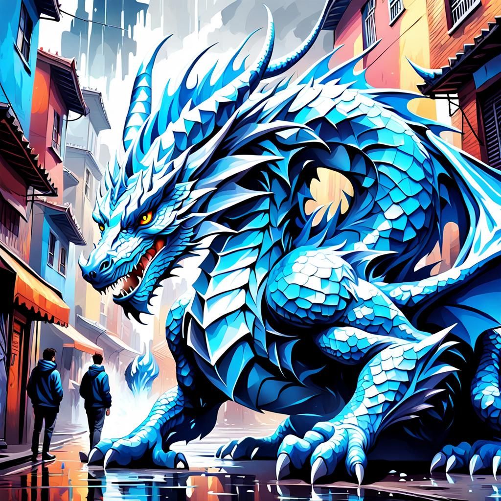 Diamond Dragon - AI Generated Artwork - NightCafe Creator