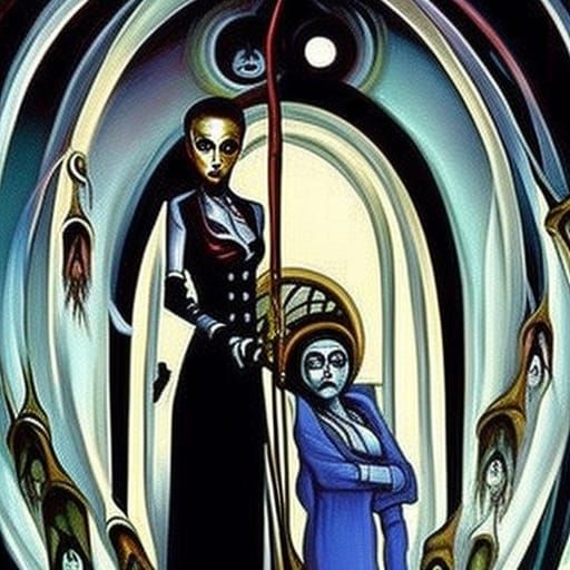 "Time, clocks" epic dystopian film noir masterpiece by Amand...