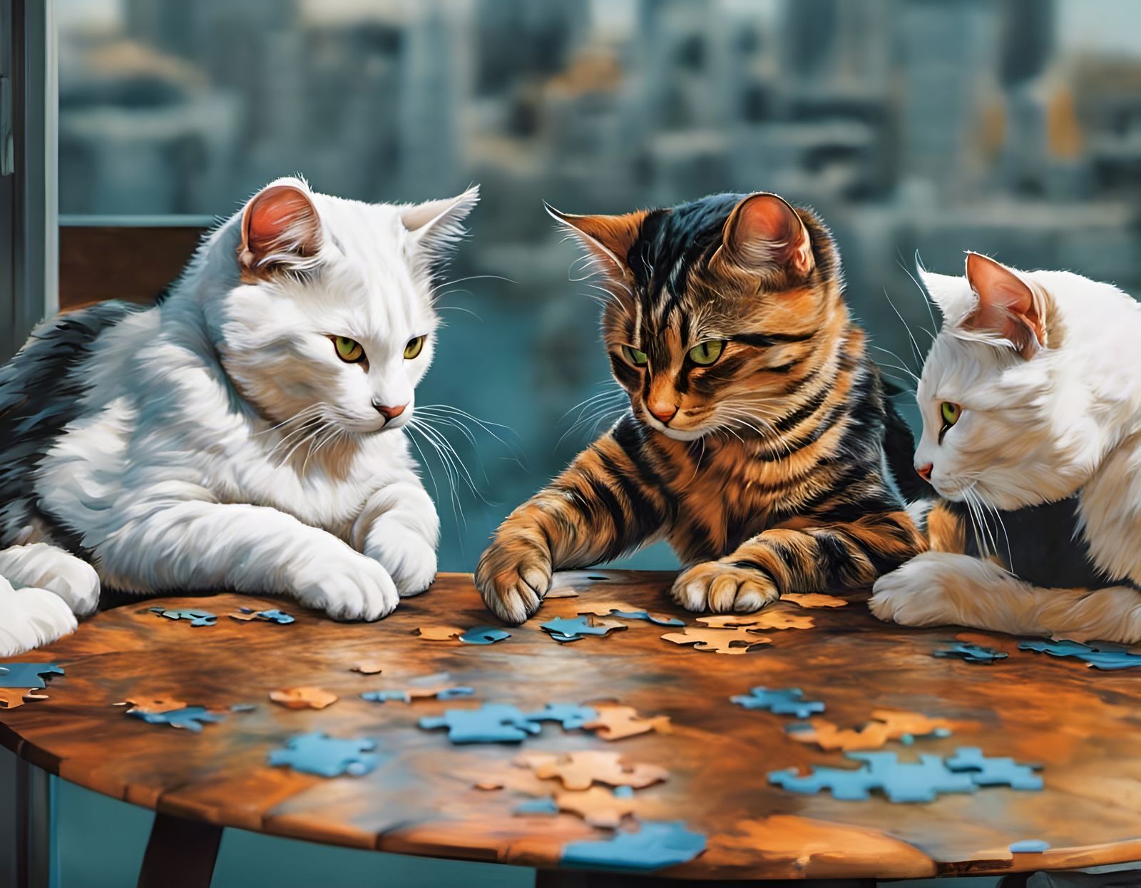 Jeremy, Boots and Mr. Willickers Solve a Puzzle through Teamwork  by @Rick Towers