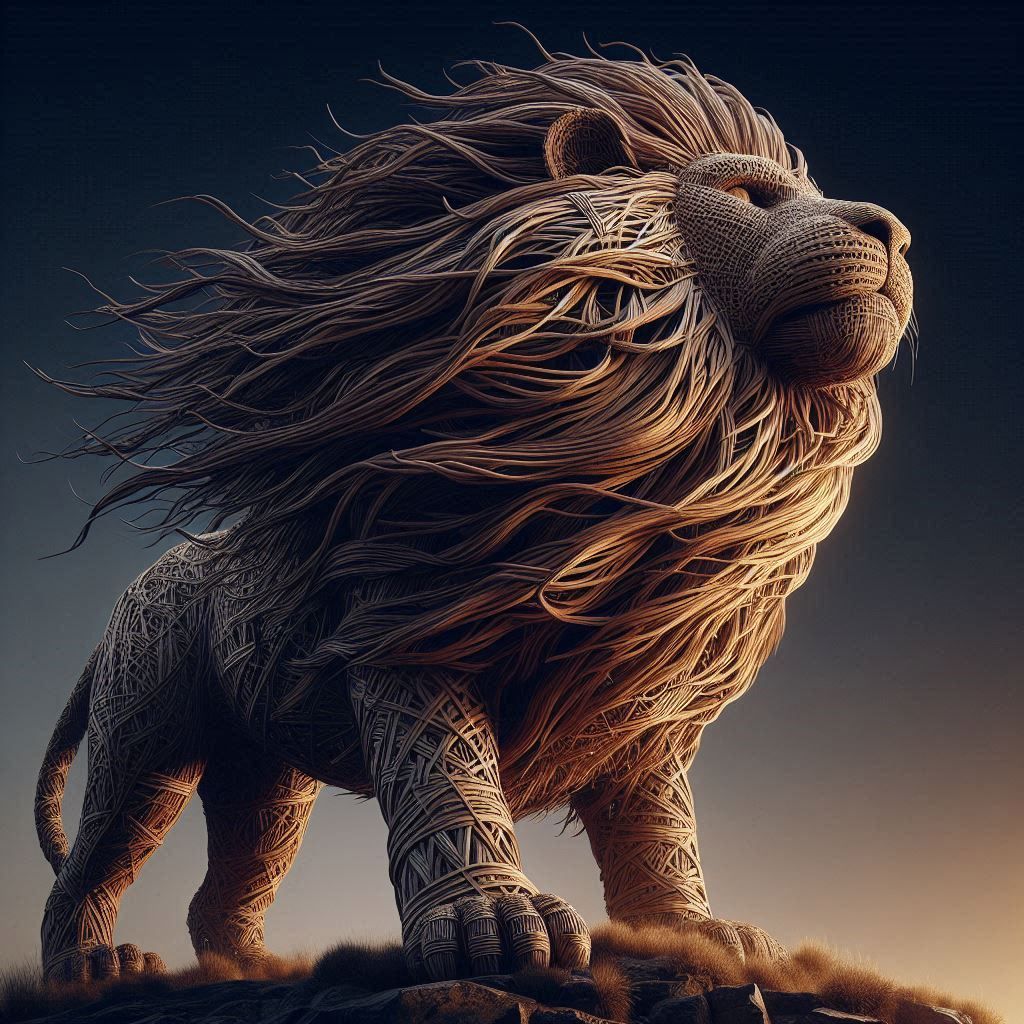 Wicker Lion