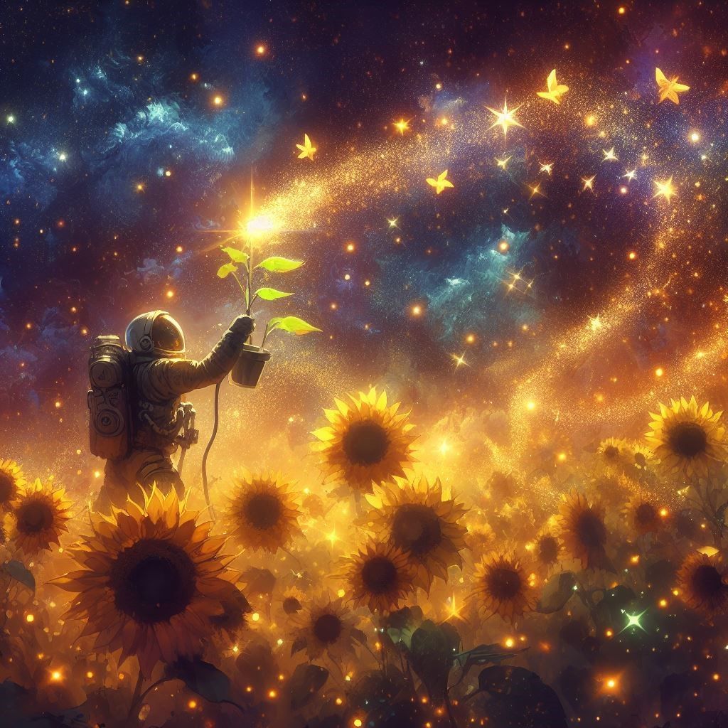Sunflowers Milkyway