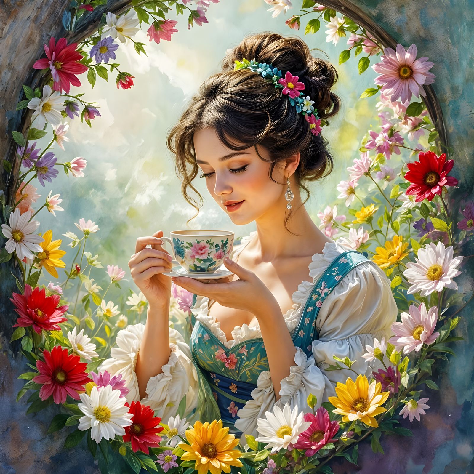 Blooming Tea 4.0.  by @Omimimo