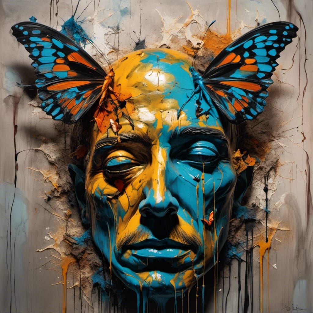 butterfly man hybrid, Darkness stirs and wakes imagination, ...