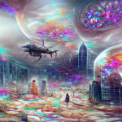 Dystopian world that exists without time - AI Generated Artwork ...