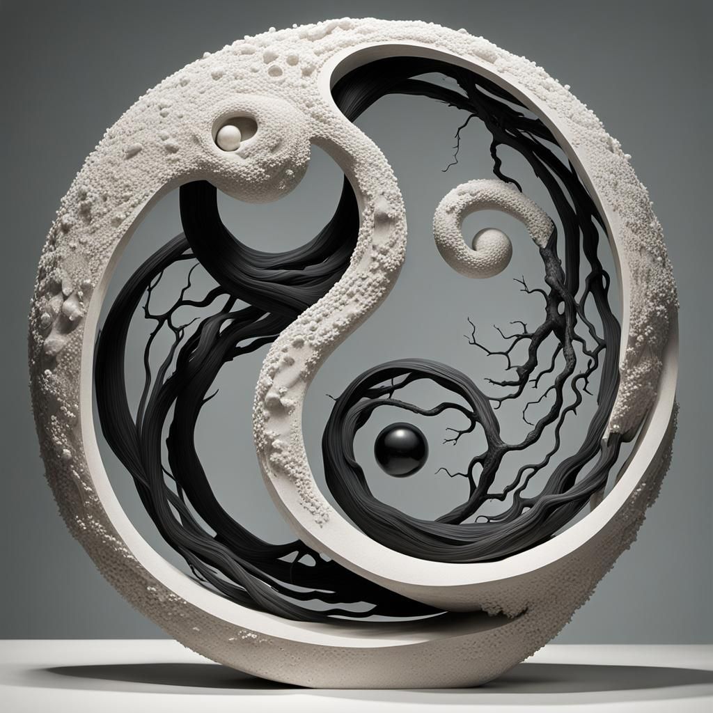 Yin and Yang Entanglement Sculpture