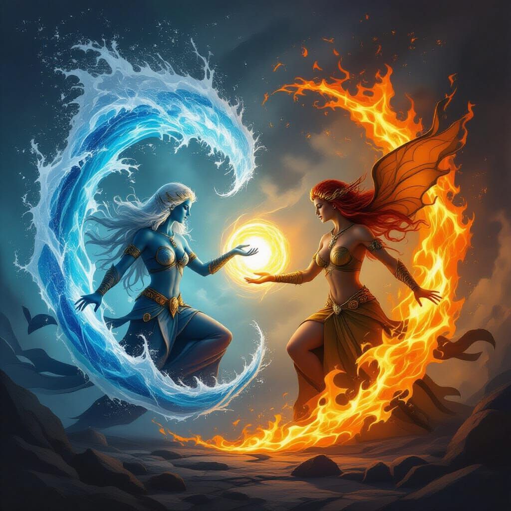 Two of the four Elementals