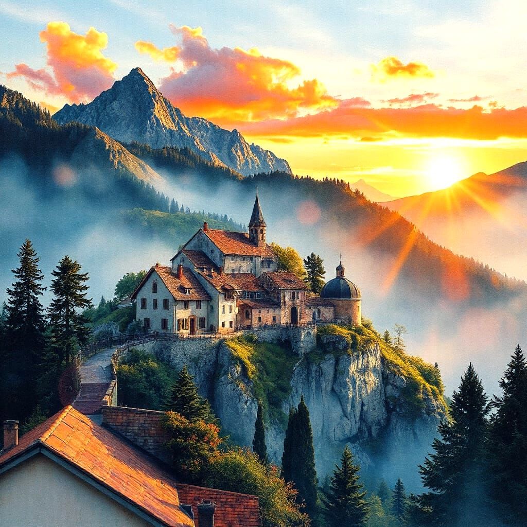 Among mountains  by @Noauna